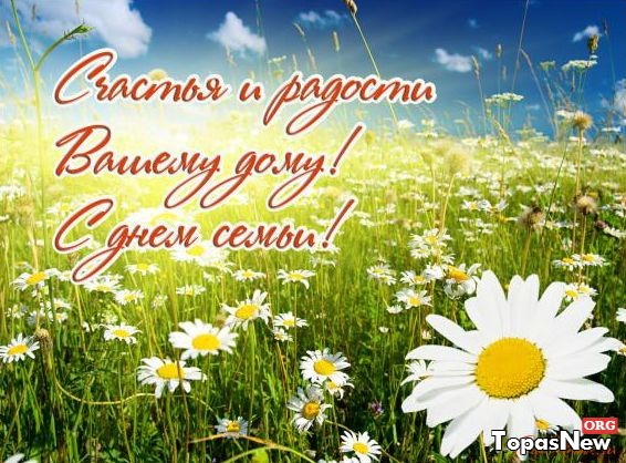 Милые открытки с поздравлениями на день семьи , любви и верности 