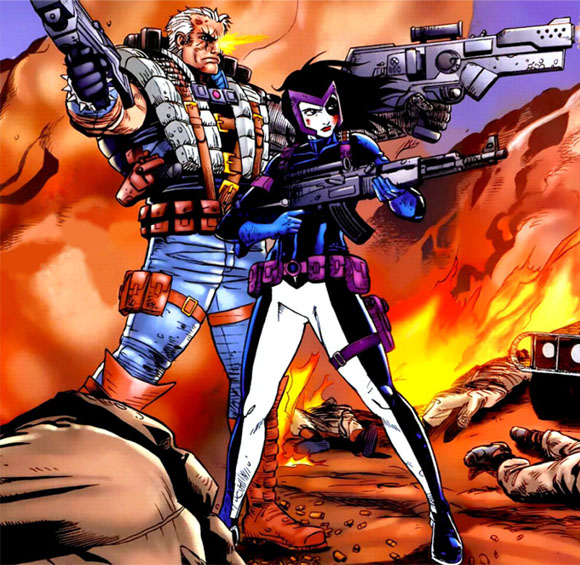 Открытки и картинки с персонажем вселенной марвел - Домино   