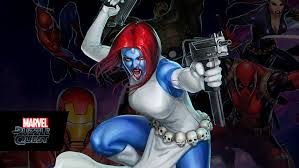 Красивые открытки с персонажем вселенной Marvel - Мистик    