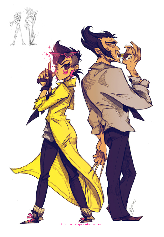 Интересные  открытки с персонажем вселенной Марвел -  Джубили 