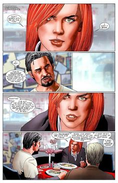 Открытки и картинки с персонажем вселенной Marvel - Пеппер Поттс 