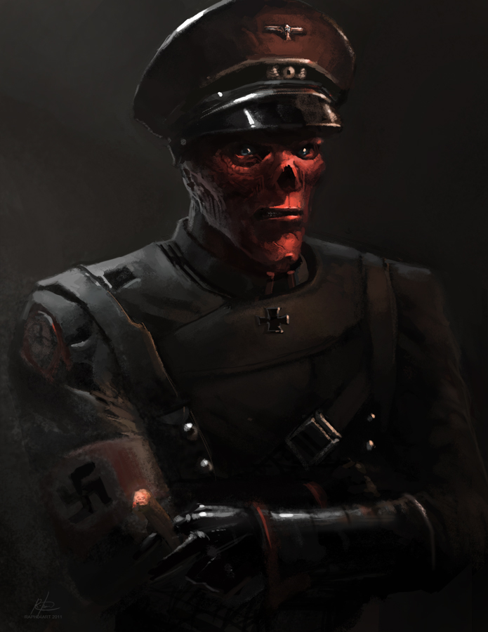 Открытки и картинки с злодеем вселенной Marvel - Красным Черепом 