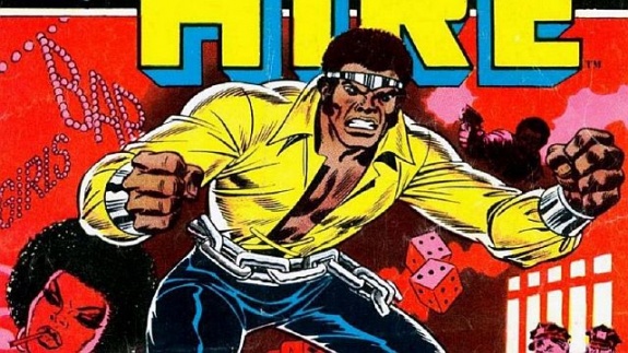 Интересные открытки с героем из комиксов Marvel - Люком Кейдж 