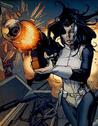 Интересные открытки с персонажем вселенной Marvel - Мадам Маска 