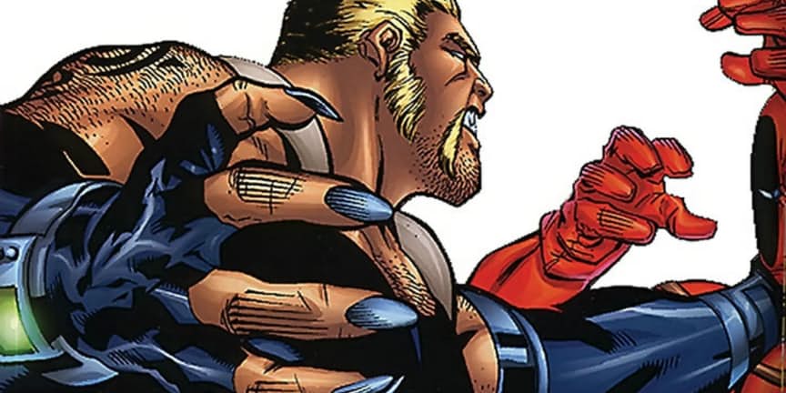 Открытки с персонажем вселенной Marvel - Саблезубым          