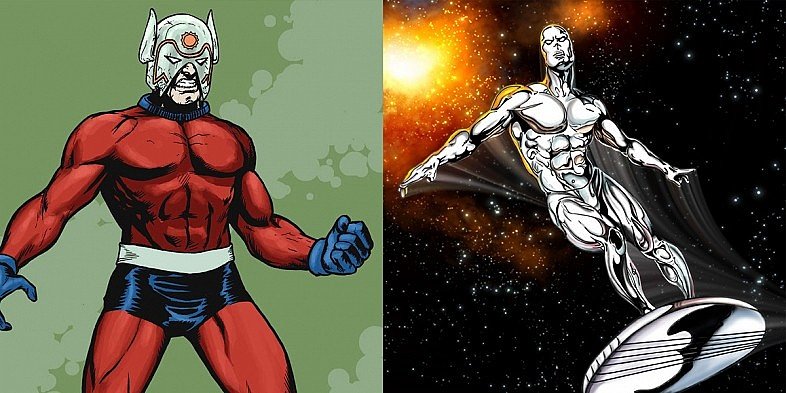 Открытки с персонажем вселенной Marvel - Серебряным Сёрфером    