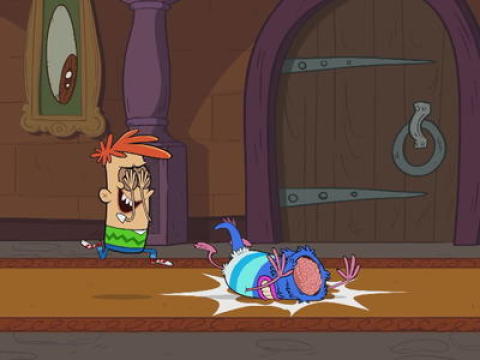 Яркие и забавные открытки с героями из мультфильма Чудище Бансен 