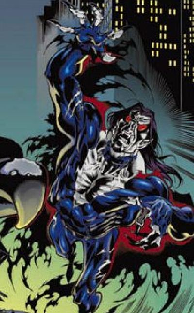 Красочные открытки с персонажем вселенной Marvel - Морбиус   