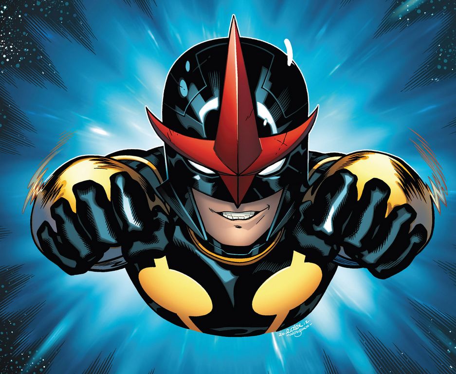 Открытки и картинки с персонажем вселенной Marvel - Нова       