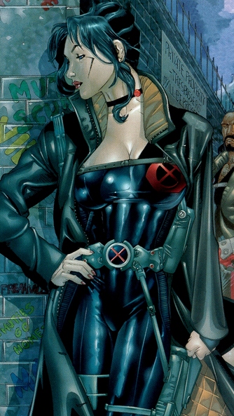 Открытки и картинки с персонажем вселенной марвел - Домино   