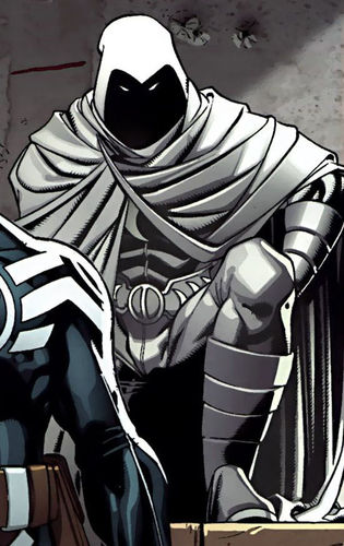 Интересные открытки с героем комиксов Marvel - Лунным Рыцарем 