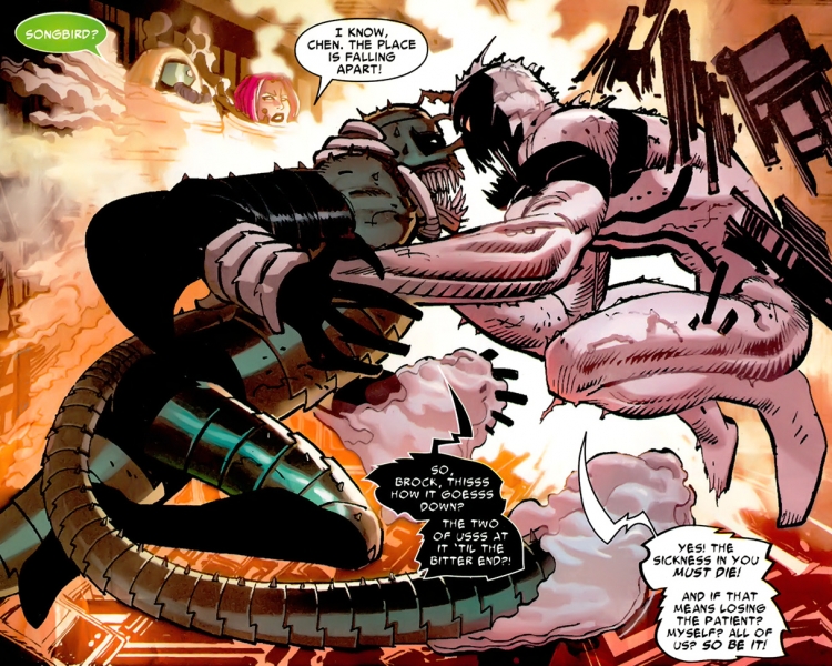 Открытки и картинки с героями марвел Анти-Веномом и Веномом 