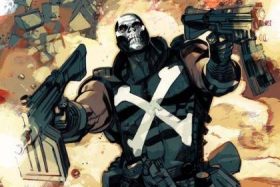 Интересные открытки с персонажем комиксов Marvel - Кроссбоунсом 