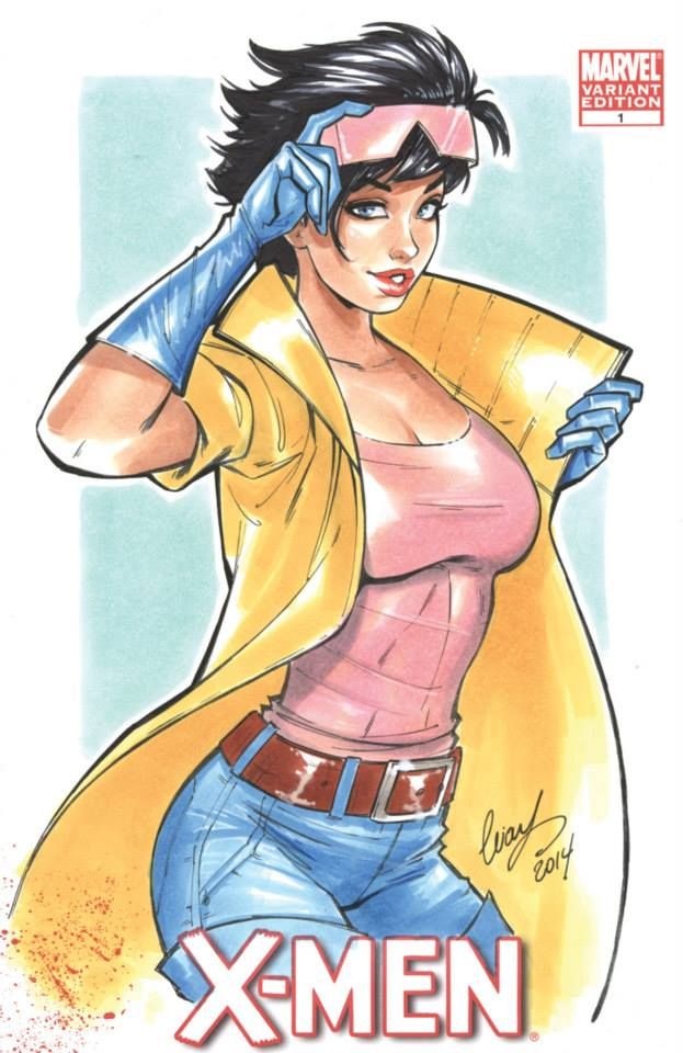 Интересные  открытки с персонажем вселенной Марвел -  Джубили 