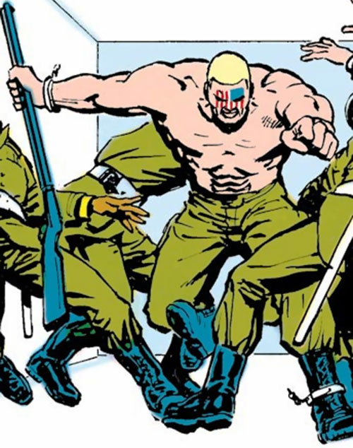 Красочные открытки  с  персонажем вселенной Marvel - Нюк     