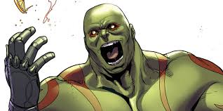 Открытки с персонажем вселенной марвел, стражь галактиик - Дракс 