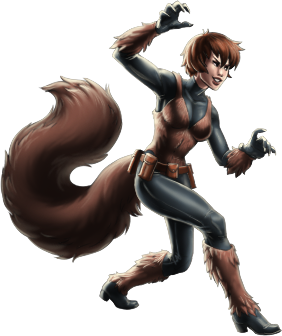 Открытки и картинки с персонажем вселенной марвел - Девушкой Белкой 