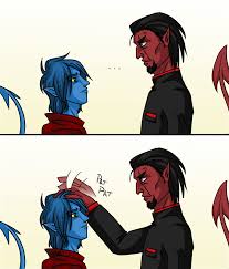 Интересные открытки с персонажем Вселенной Марвел - Азазель 