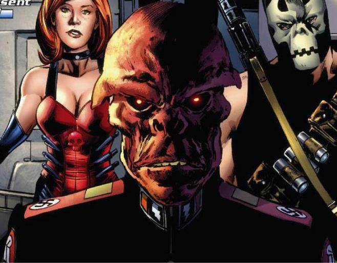 Открытки и картинки с злодеем вселенной Marvel - Красным Черепом 