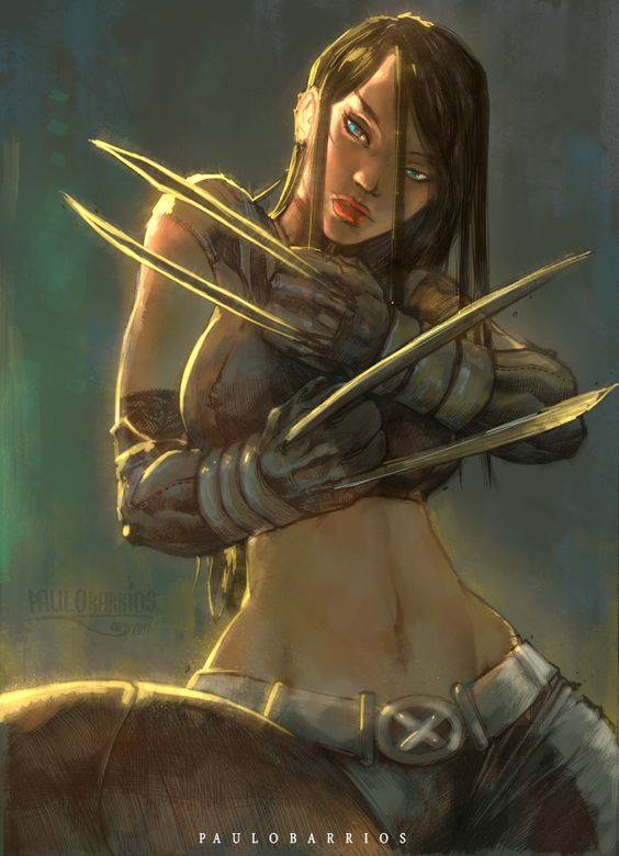 Открытки и картинки с персонажем вселенной Marvel - Икс-23  