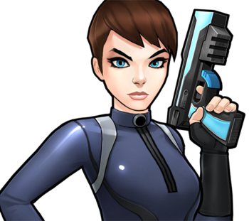 Красивые открытки с персонажем вселенной Marvel - Марией Хилл 