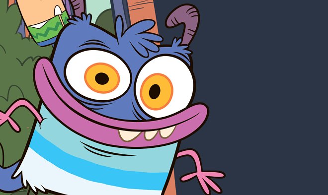 Яркие и забавные открытки с героями из мультфильма Чудище Бансен 