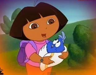 Яркие открытки с героями из мультфильма Дарья Путешественница 