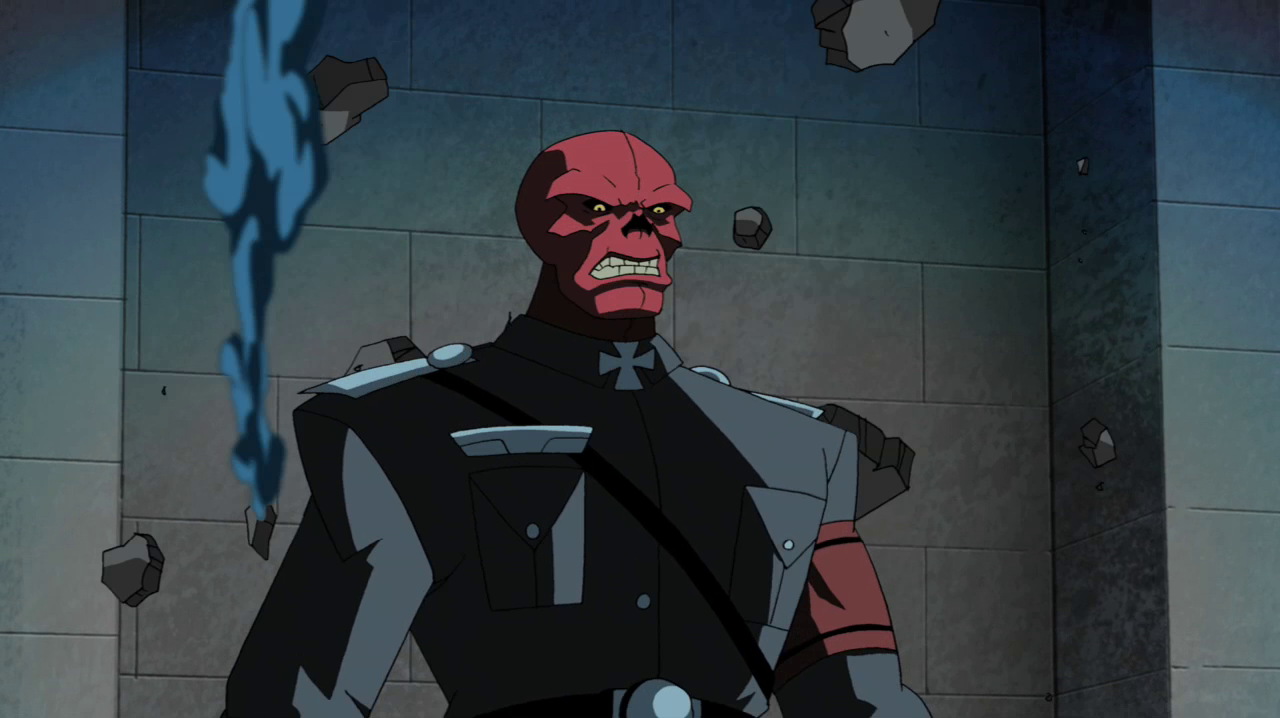 Открытки и картинки с злодеем вселенной Marvel - Красным Черепом 