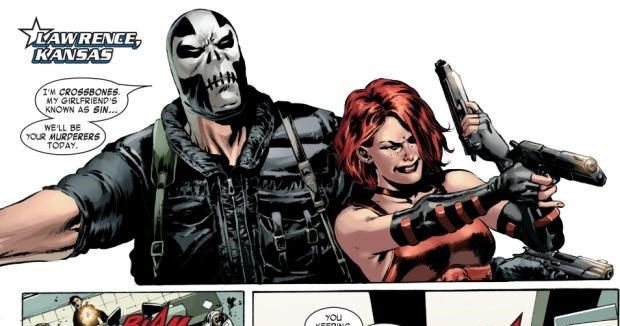 Интересные открытки с персонажем комиксов Marvel - Кроссбоунсом 