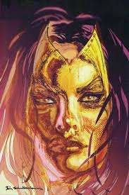 Интересные открытки с персонажем вселенной Marvel - Мадам Маска 