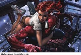 Открытки с персонажем вселенной Marvel - Мэри Джейн Остин    