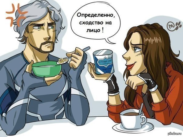 Открытки и картинки с персонажем вселенной Marvel - Ртутью   