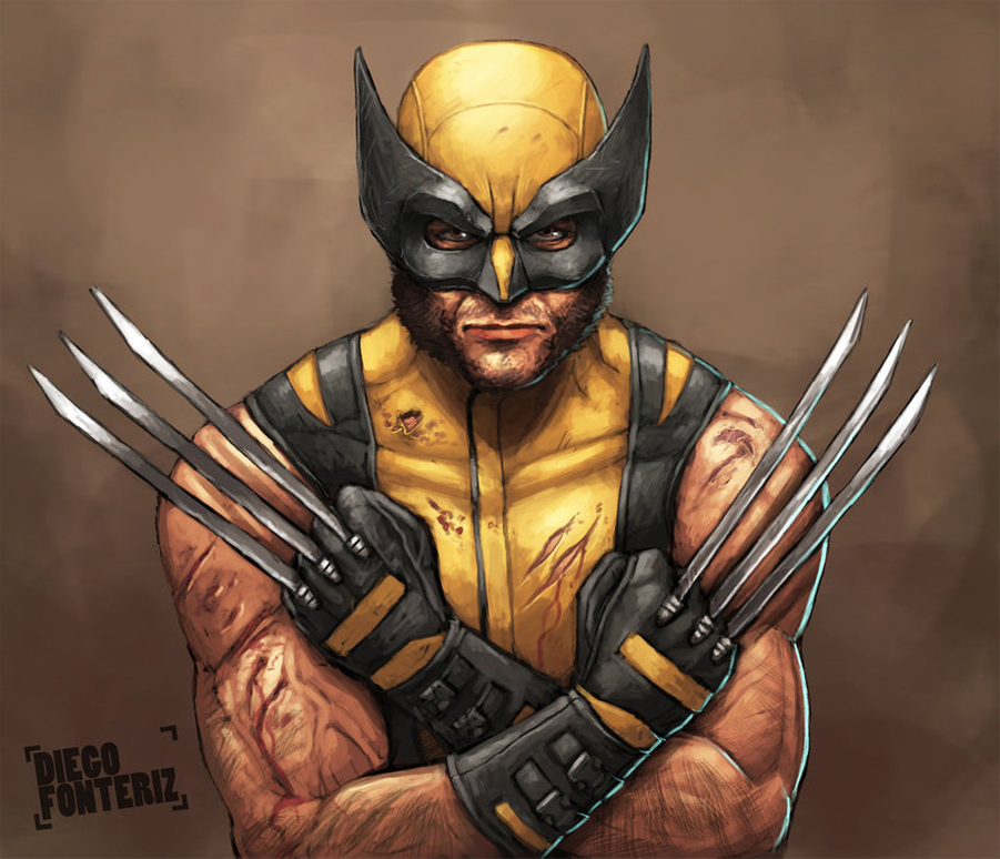 Открытки и картинки с персонажем вселенной Marvel - Росомахой 