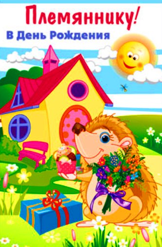 Яркие открытки с поздравлениями для племянника от тети и дяди 