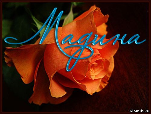 Именные открытки с поздравлениями и пожеланиями для Мадины  