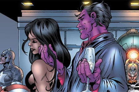 Открытки и картинки с персонажем вселенной Marvel - пурпурным человеком 