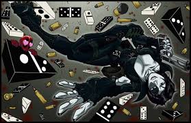 Открытки и картинки с персонажем вселенной марвел - Домино   