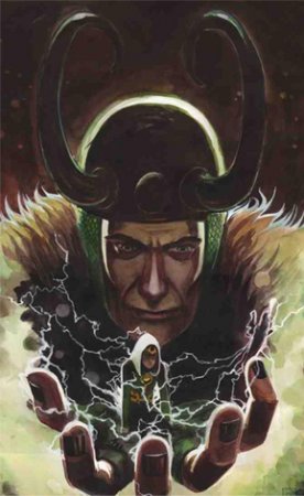 Открытки с богом из вселенной Marvel - Локи                  