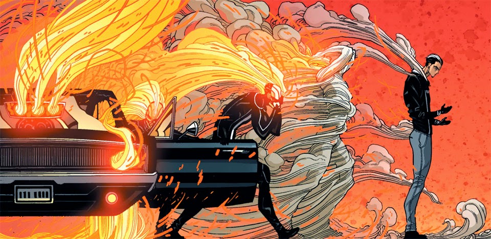 Открытки с персонажем вселенной Marvel - Призрачным Гонщиком 