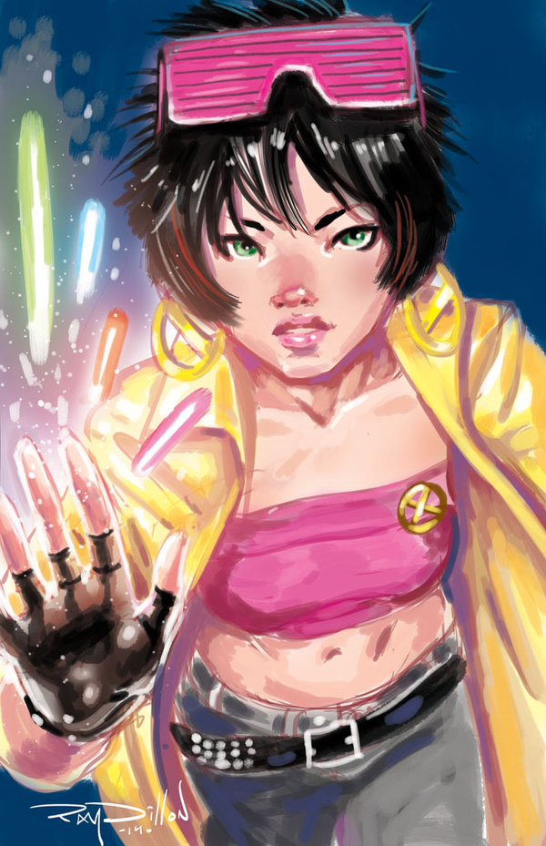 Интересные  открытки с персонажем вселенной Марвел -  Джубили 