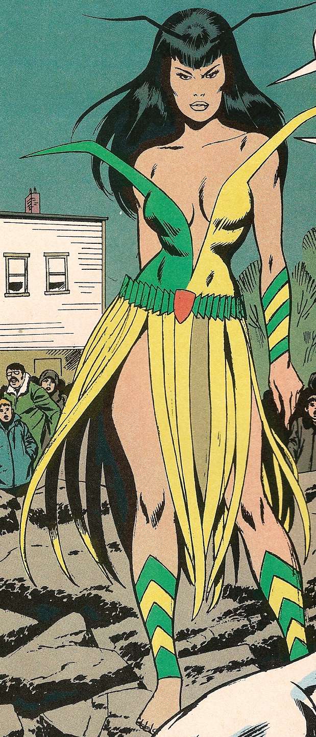 Интересные открытки с персонажем вселенной Marvel - Мантис  