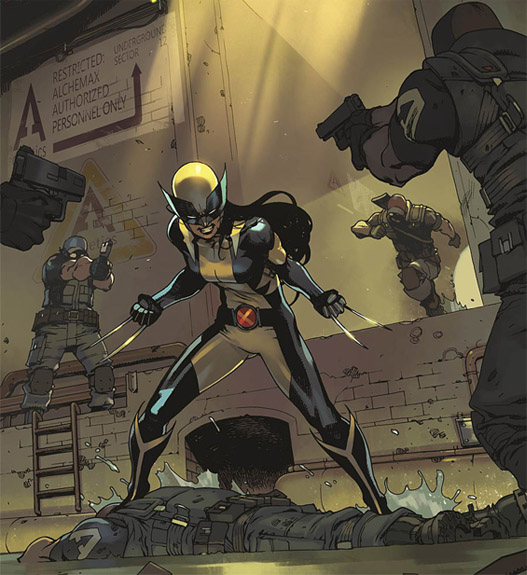 Открытки и картинки с персонажем вселенной Marvel - Икс-23  