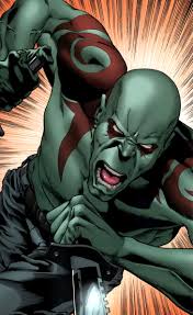 Открытки с персонажем вселенной марвел, стражь галактиик - Дракс 