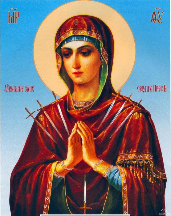 Открытки на день иконы Божьей Матери "Умягчение злых сердец" 