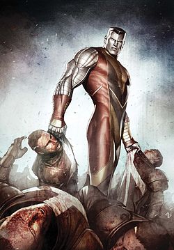 Открытки и картинки с персонажем вселенной Marvel - Колоссом 