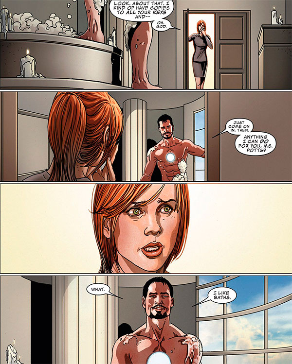 Открытки и картинки с персонажем вселенной Marvel - Пеппер Поттс 