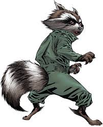 Красочные открытки  с персонажем вселенной - реактивным енотом 