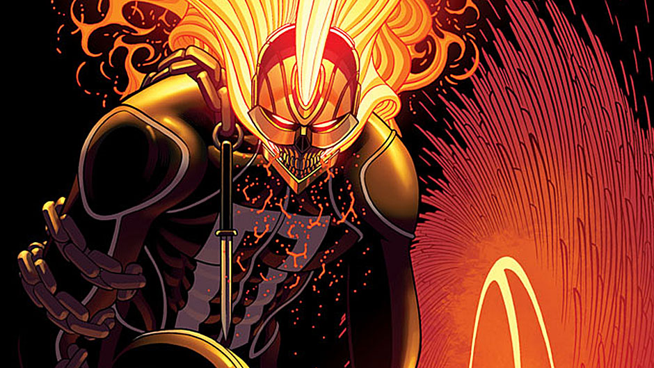 Открытки с персонажем вселенной Marvel - Призрачным Гонщиком 