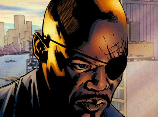 Открытки и картинки с персонажем вселенной Marvel - Ником Фьюри 