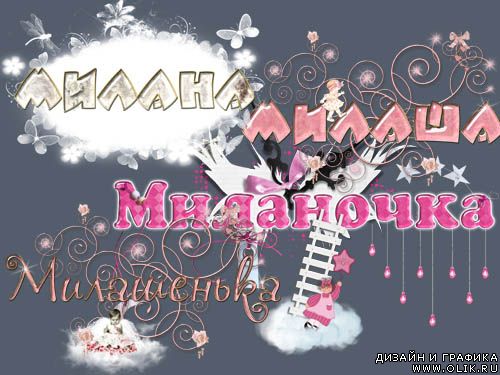 Именные открытки с поздравлениями на день рождения для Миланы 